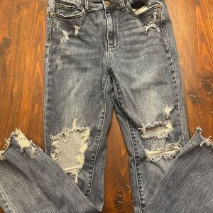 Judy Blue Distressed slim bootcut Jeans